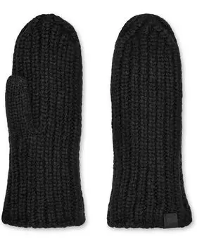 Перчатки UGG Chunky Rib Mitten, черный
