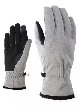 Перчатки ZIENER Athletic Gloves Ibrana Touch, светло-серый