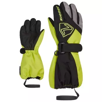 Перчатки Ziener Lauro AS Glove Junior, цвет Black/Lime