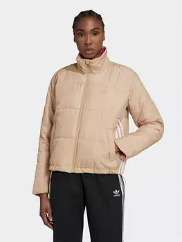 Переходная куртка свободного кроя Adidas, бежевый