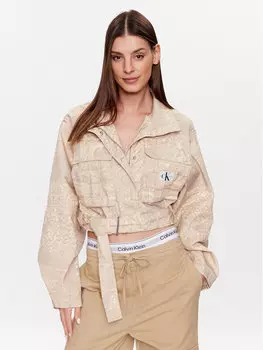 Переходная куртка свободного кроя Calvin Klein, бежевый