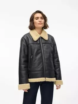 Переходная куртка Vero Moda bergangsjacke, черный