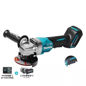 Полировально-режущий станок Makita GA013GD201 + два аккумулятора 2,5Ah, зарядное устройство