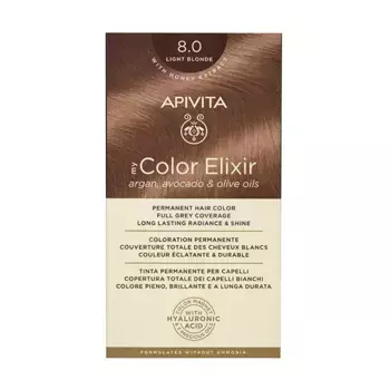 Перманентное окрашивание My Color Elixir Apivita, цвет light blonde