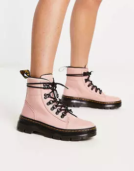 Персиковые нейлоновые ботинки Dr Martens Combs