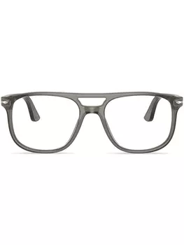 Persol Greta square-frame glasses, серый