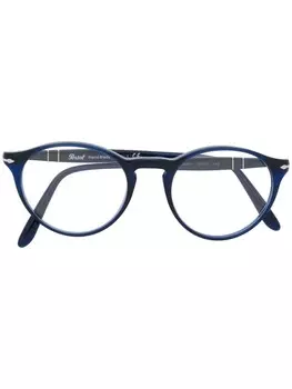 Persol очки в круглой оправе, синий