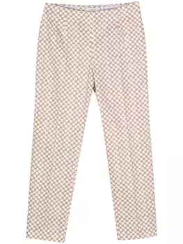 Peserico брюки Iconic Fit с завышенной талией, белый