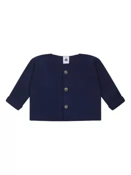 Petit Bateau кардиган на пуговицах, синий