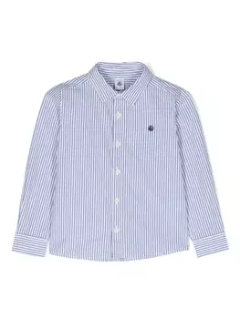 Petit Bateau рубашка в полоску, синий