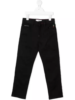 Philipp Plein прямые джинсы Istitutional, черный