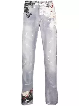 Philipp Plein прямые джинсы, синий