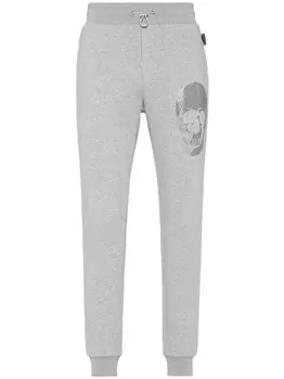 Philipp Plein штаны с черепом, серый
