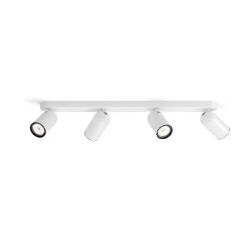 Philips myLiving 5058431pn GU10 White Point - Точечный светильник (Белый, Металл, GU10, 4 лампочки (S), 10 Вт, 8,2 мм)