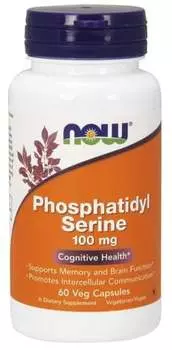 Phosphatidyl Serine - Фосфатидилсерин 100 мг (60 капс.) Now Foods