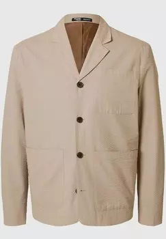 Пиджак-блейзер HYBRID SEERSUCKER Selected Homme, песочный