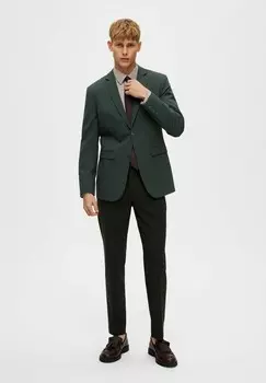 Пиджак-блейзер Selected Homme, темно-зеленый