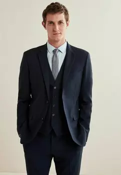 Пиджак-блейзер SLIM FIT ESSENTIAL Next, синий