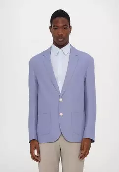 Пиджак-блейзер UNCONSTRUCTED LINEN BLAZER Essential Collective, светло-голубой