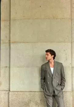 Пиджак CHECK REGULAR FIT Next, бежевый