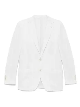 Пиджак Eleventy notched-lapels bazer, серый