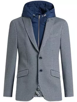 Пиджак ETRO с узором в мелкую клетку, белый