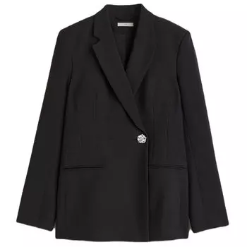 Пиджак H&amp;M Rhinestone-button, черный