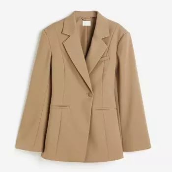 Пиджак H&M Double-breasted, бежевый