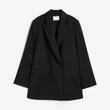 Пиджак H&M Double-breasted, черный