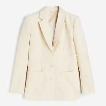 Пиджак H&M Structured, кремовый