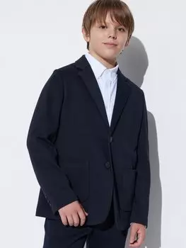 Пиджак из джерси Uniqlo, синий