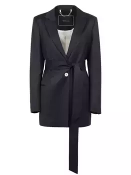 Пиджак из вирджинской шерсти Kiton, синий