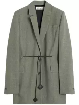 Пиджак из вирджинской шерсти Lanvin, серый
