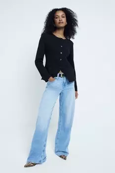 Пиджак на пуговицах River Island, черный