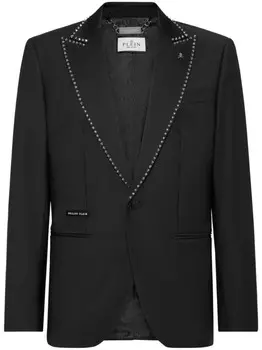 Пиджак Philipp Plein с заклепками, черный