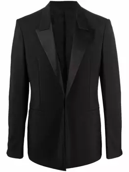 Пиджак с атласными лацканами Givenchy, черный