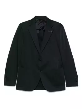 Пиджак с брошью Lardini, синий