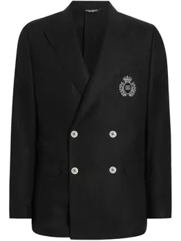 Пиджак с монограммой Dolce & Gabbana, черный
