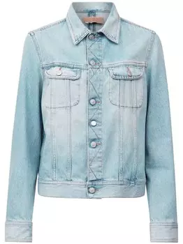 Пиджак с вырезом MM6 Maison Margiela, синий