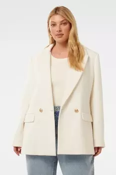 Пиджак Simonna Curve из букле Forever New, бежевый