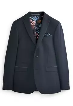 Пиджак SLIM FIT PUPPYTOOTH Next, синий