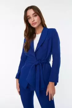 Пиджак Trendyol Indigo Regular с завязками