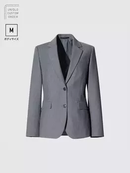 Пиджак Uniqlo, серый