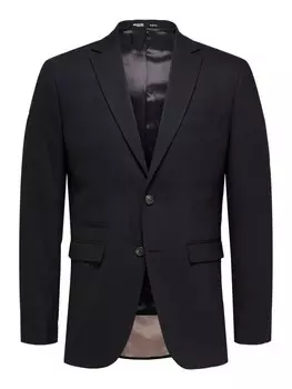 Пиджак узкого кроя SELECTED HOMME, черный