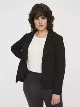 Пиджак Vero Moda Curve "VMJULIA LS BLAZER NOOS CURVE", черный