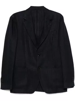 Пиджак в клетку Lardini, синий