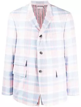 Пиджак в клетку Thom Browne, розовый
