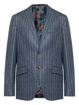 Пиджак в тонкую полоску ETRO, синий