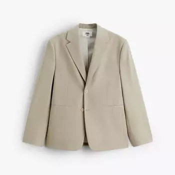 Пиджак Zara Relaxed Suit, бежевый