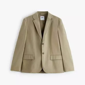 Пиджак Zara Suit Technical, бежевый